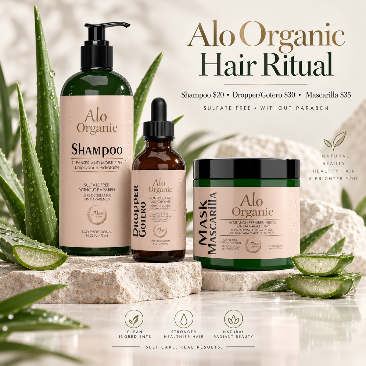 Alo Organic Hair Ritual featured by Té con Tere